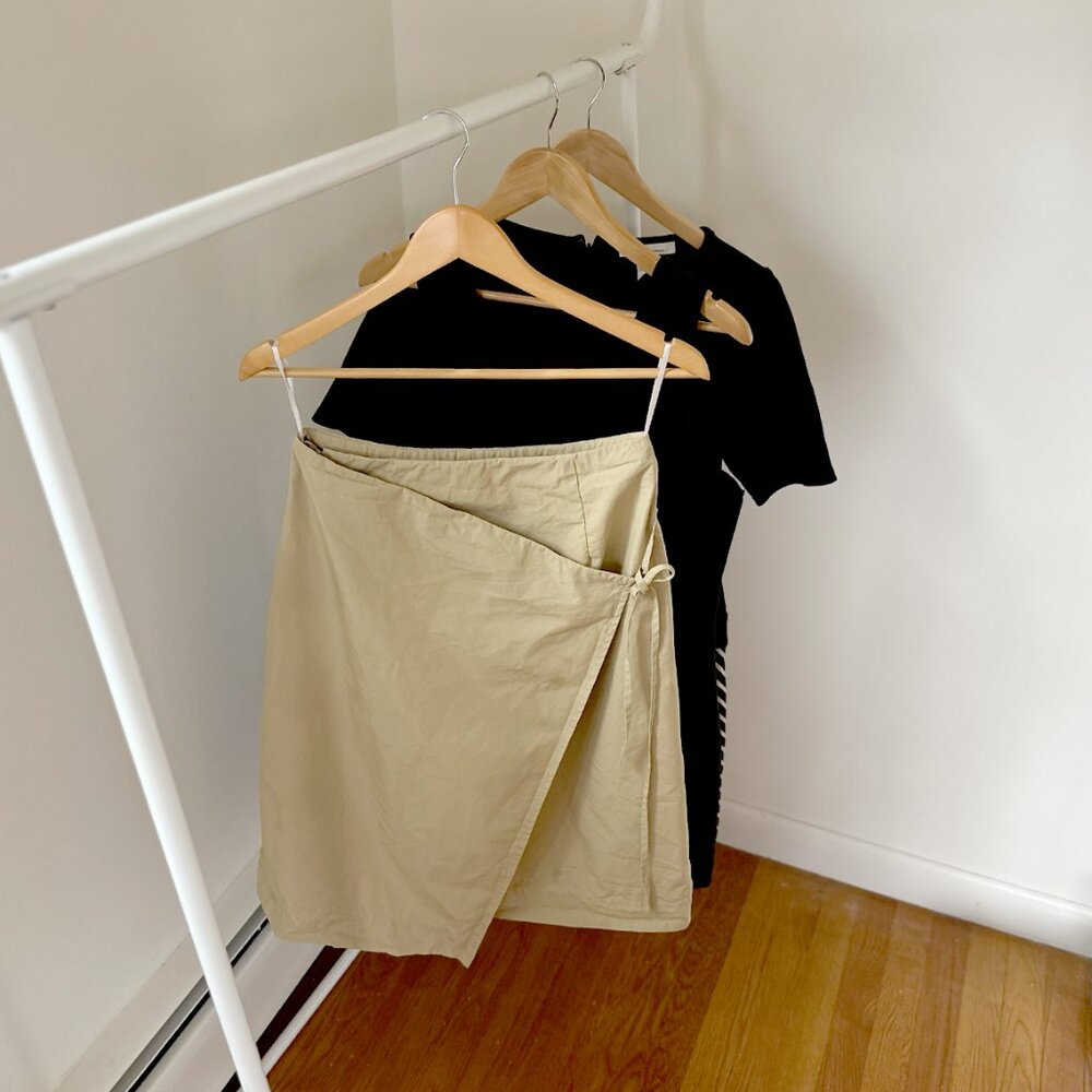 Light Green Sarong Wrap Skirt